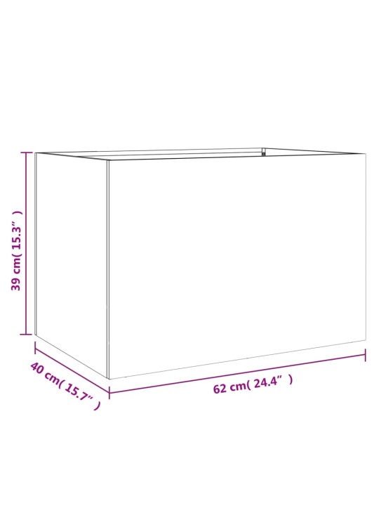 Taimekast must 62x40x39 cm, teras