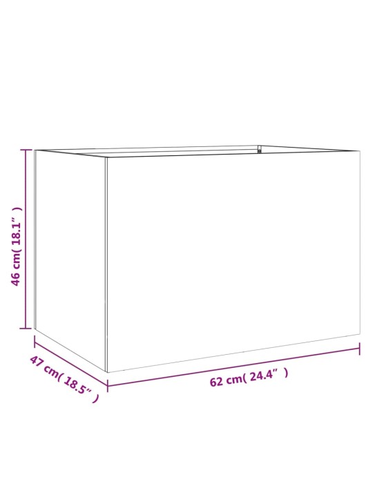 Taimekast must 62x47x46 cm, teras