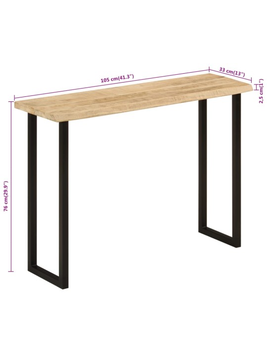 KONSOOLLAUD NATURAALSETE SERVADEGA, 105 X 33 X 76 CM, MANGOPUIT