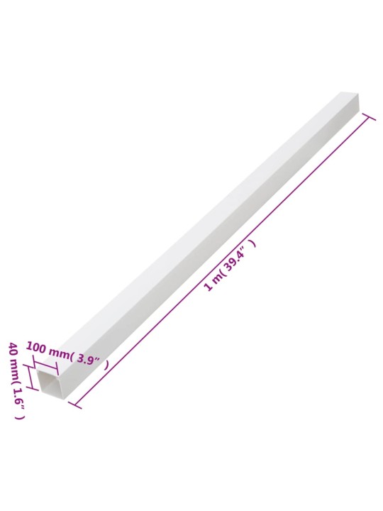 Kaablikanal 100x40 mm 10 m pvc