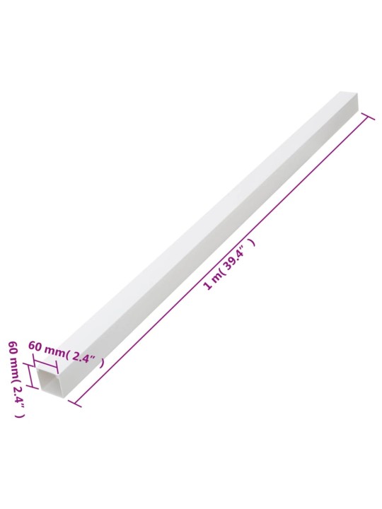 Kaablikanal, 60x60 mm, 10 m, pvc