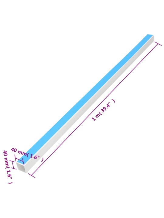 Kaablikanal iseliimuv 40x40 mm 10 m pvc