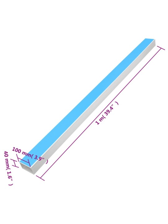 Kaablikanal iseliimuv 100x40 mm 10 m pvc