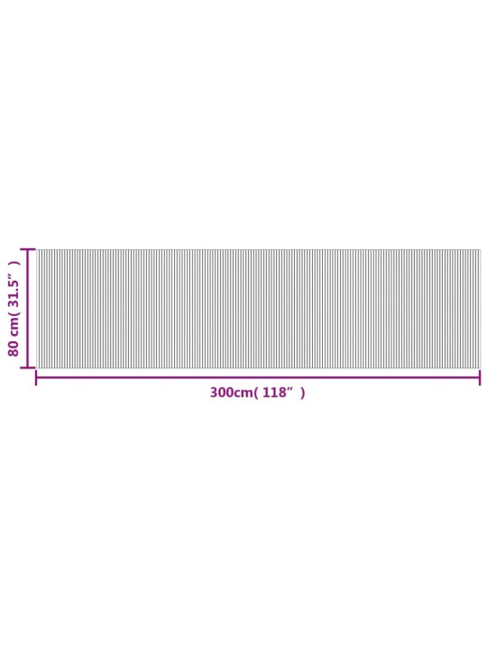 VAIP, RISTKÜLIKUKUJULINE, MUST, 80 X 300 CM, BAMBUS