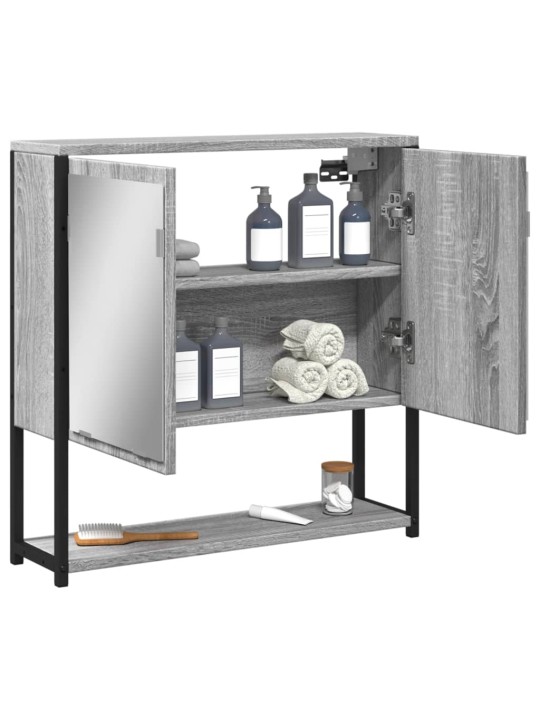 VANNITOA PEEGELKAPP, HALL SONOMA TAMM, 60X16X60 CM, TEHISPUIT