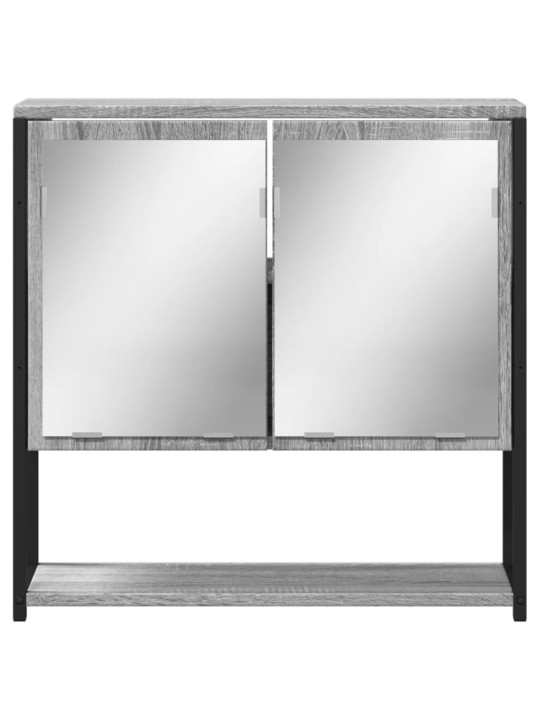 VANNITOA PEEGELKAPP, HALL SONOMA TAMM, 60X16X60 CM, TEHISPUIT