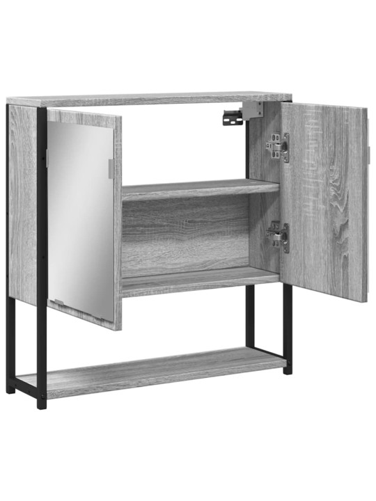 VANNITOA PEEGELKAPP, HALL SONOMA TAMM, 60X16X60 CM, TEHISPUIT
