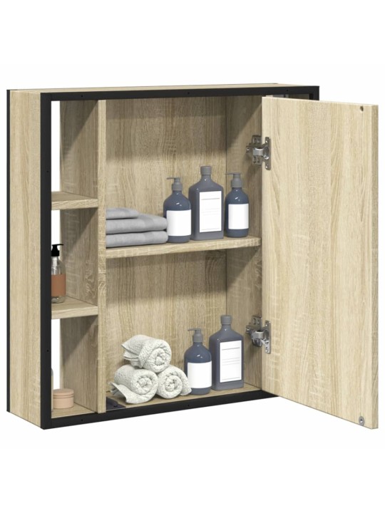 VANNITOA PEEGELKAPP, SONOMA TAMM, 60 X 16 X 60 CM, TEHISPUIT