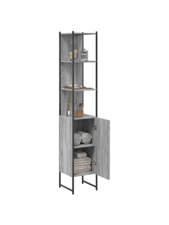 VANNITOAKAPP, HALL SONOMA TAMM, 33 X 33 X 185,5 CM, TEHISPUIT