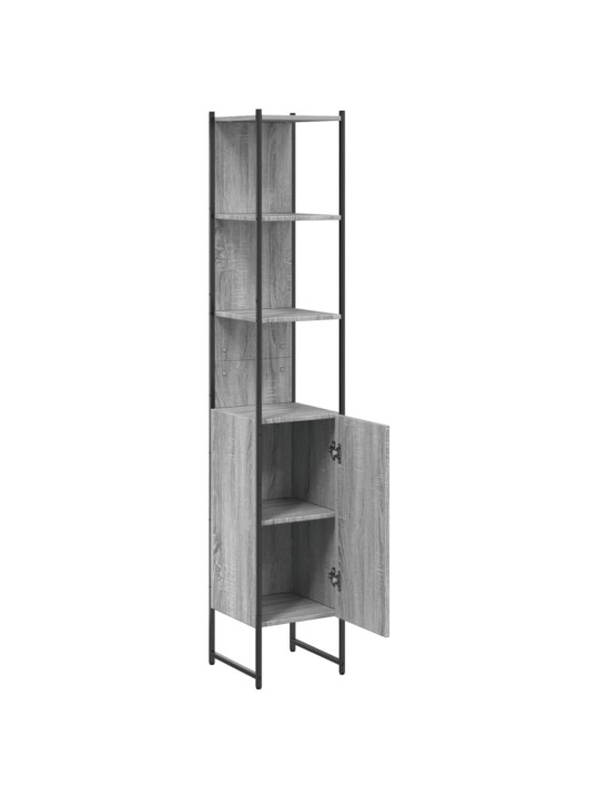 VANNITOAKAPP, HALL SONOMA TAMM, 33 X 33 X 185,5 CM, TEHISPUIT