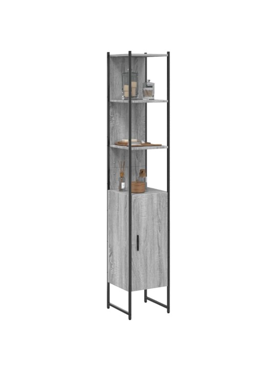 VANNITOAKAPP, HALL SONOMA TAMM, 33 X 33 X 185,5 CM, TEHISPUIT