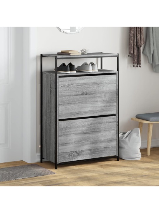 Jalatsikapp, hall sonoma tamm, 75 x 34 x 112 cm, tehispuit