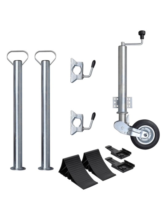 Haagise tugiratas 60 mm 2 tugitoru ja 2 klambriga