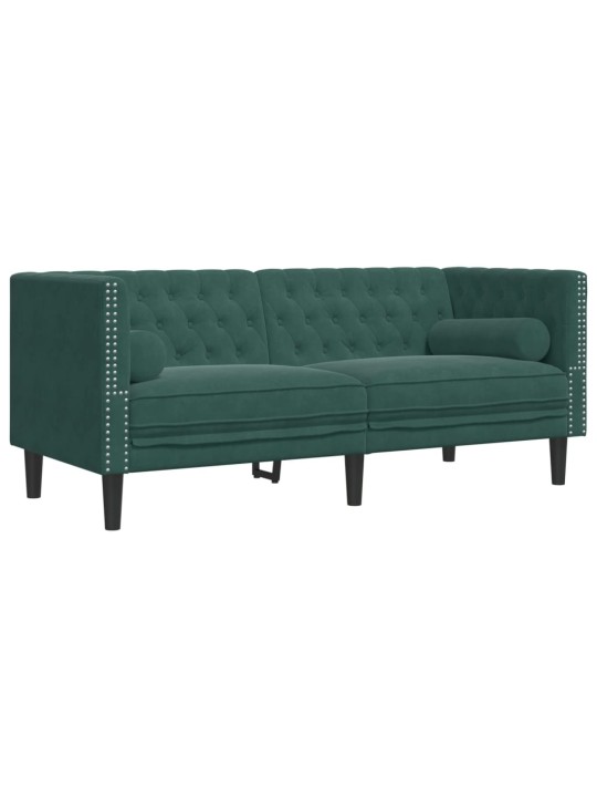 2-KOHALINE CHESTERFIELD DIIVAN RULLPATJADEGA TUMEROHELINE SAMET