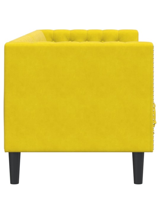 3-KOHALINE CHESTERFIELD DIIVAN RULLPATJADEGA KOLLANE SAMET