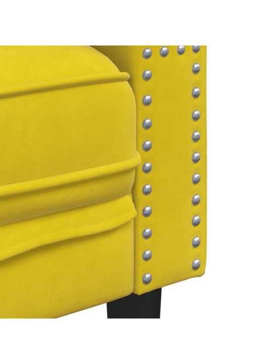 3-KOHALINE CHESTERFIELD DIIVAN RULLPATJADEGA KOLLANE SAMET
