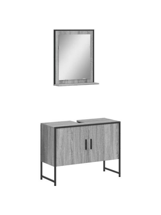 2-OSALINE VANNITOAKAPPIDE KOMPLEKT, HALL SONOMA TAMM, TEHISPUIT
