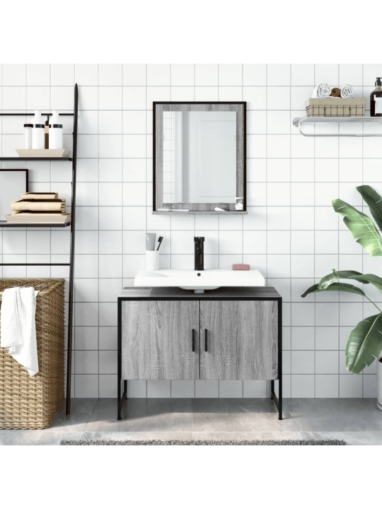 2-OSALINE VANNITOAKAPPIDE KOMPLEKT, HALL SONOMA TAMM, TEHISPUIT
