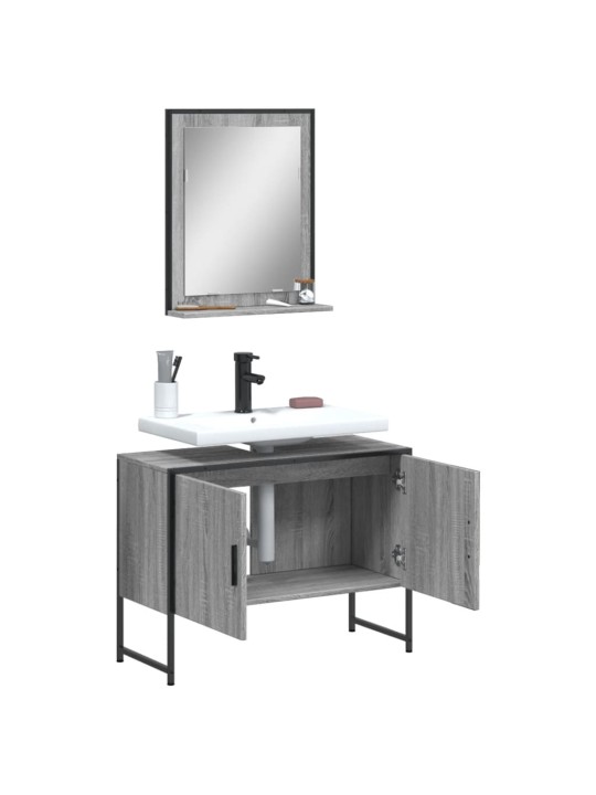 2-OSALINE VANNITOAKAPPIDE KOMPLEKT, HALL SONOMA TAMM, TEHISPUIT