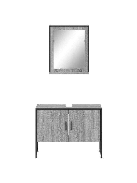 2-OSALINE VANNITOAKAPPIDE KOMPLEKT, HALL SONOMA TAMM, TEHISPUIT