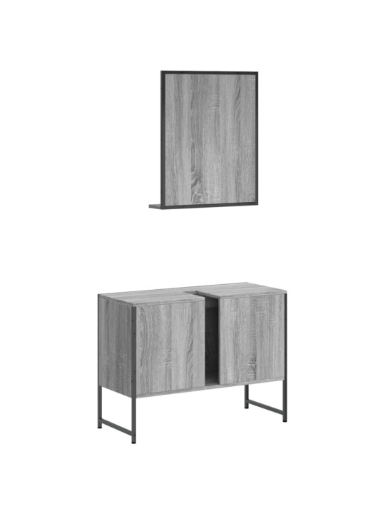 2-OSALINE VANNITOAKAPPIDE KOMPLEKT, HALL SONOMA TAMM, TEHISPUIT