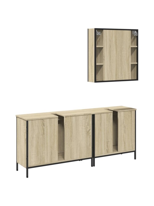 3-OSALINE VANNITOAKAPPIDE KOMPLEKT, SONOMA TAMM, TEHISPUIT