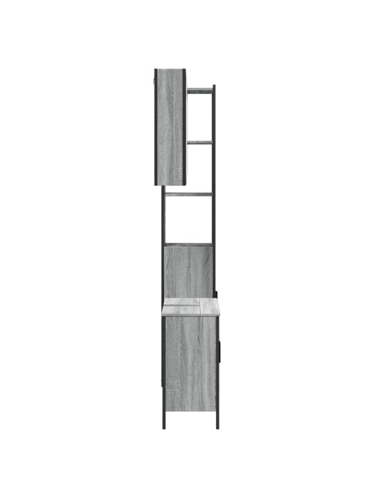 3-osaline vannitoakappide komplekt, hall sonoma tamm, tehispuit