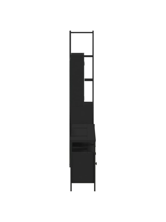 4-OSALINE VANNITOAKAPPIDE KOMPLEKT, MUST, TEHISPUIT