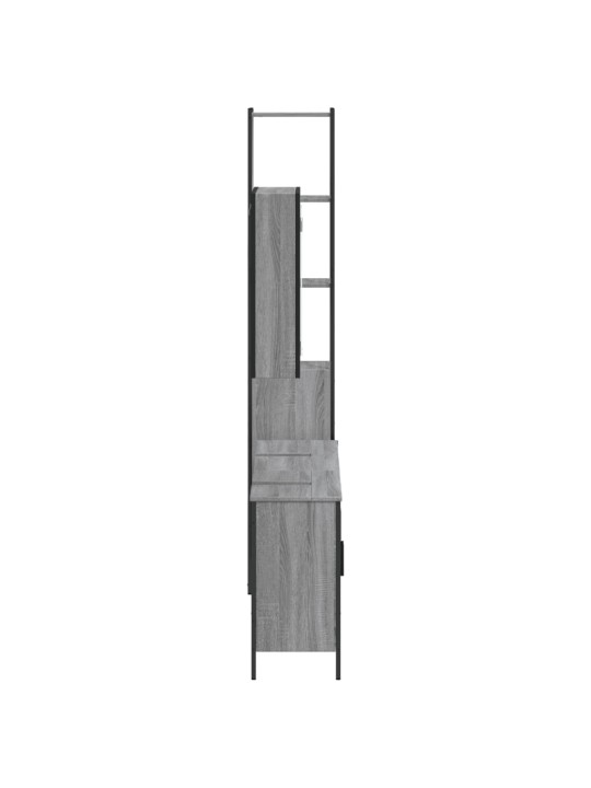 4-osaline vannitoakappide komplekt, hall sonoma tamm, tehispuit
