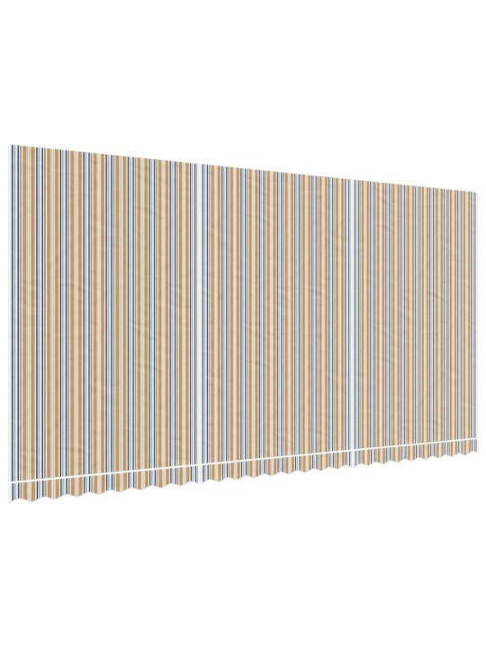 Varikatuse asenduskangas, mitmevärviline, triibuline, 6 x 3 m