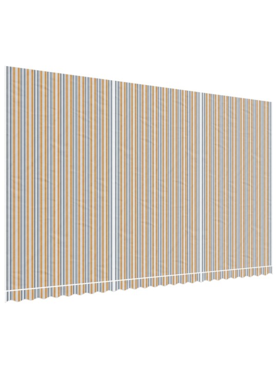 Varikatuse asenduskangas, mitmevärviline, triibuline, 6x3,5 m