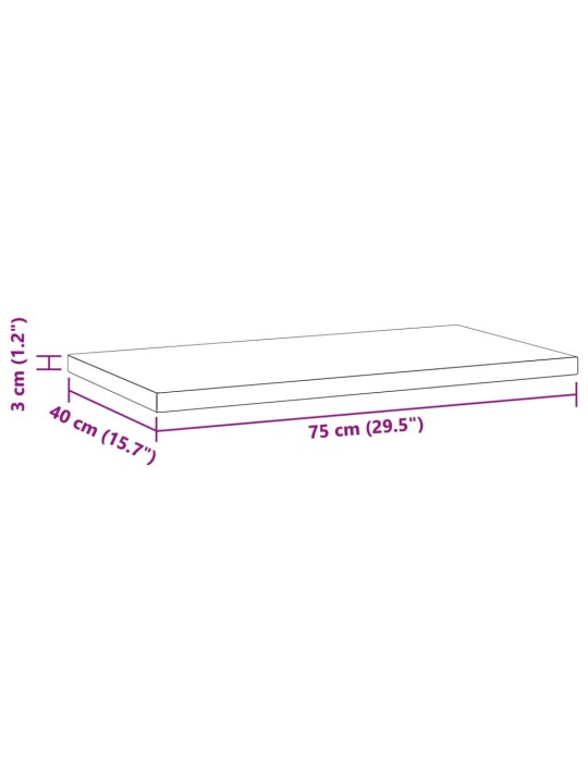 Seinariiulid 2 tk, 75x40x3 cm, must, roostevaba teras