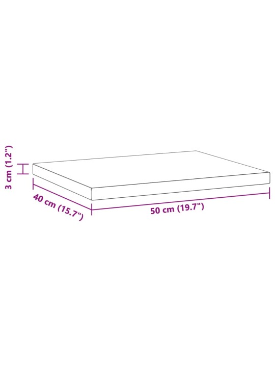 Seinariiulid 2 tk, 50x40x3 cm, must, roostevaba teras