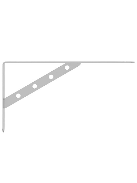 Riiuliklambrid 4 tk 30x2,5x15,5 cm hõbedane roostevaba teras