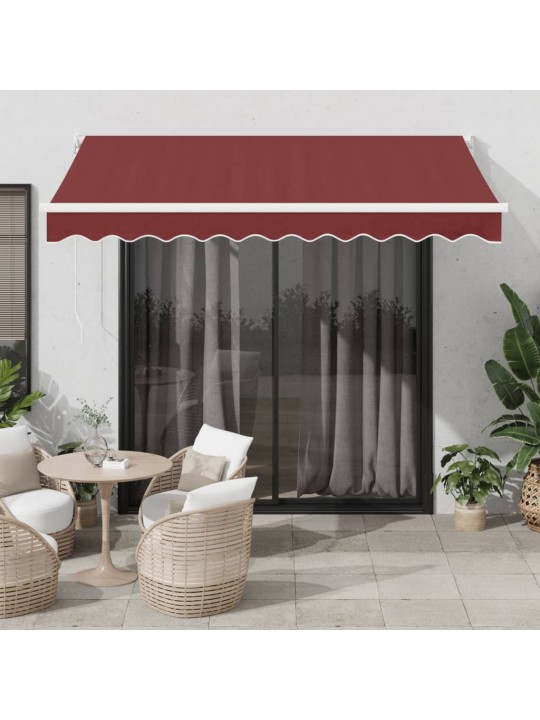 KÄSITSI SISSETÕMMATAV VARIKATUS, BURGUNDIA PUNANE, 300X250 CM
