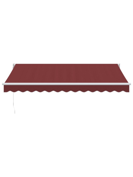 KÄSITSI SISSETÕMMATAV VARIKATUS, BURGUNDIA PUNANE, 350X250 CM