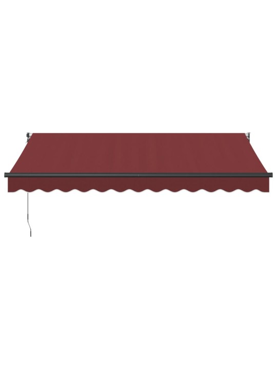 KÄSITSI SISSETÕMMATAV VARIKATUS, BURGUNDIA PUNANE, 350X250 CM