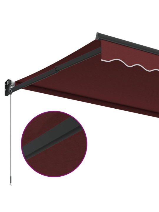 KÄSITSI SISSETÕMMATAV VARIKATUS, BURGUNDIA PUNANE, 350X250 CM