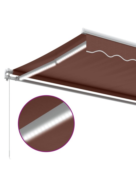 KÄSITSI SISSETÕMMATAV VARIKATUS LEDIGA, PRUUN, 300 X 250 CM