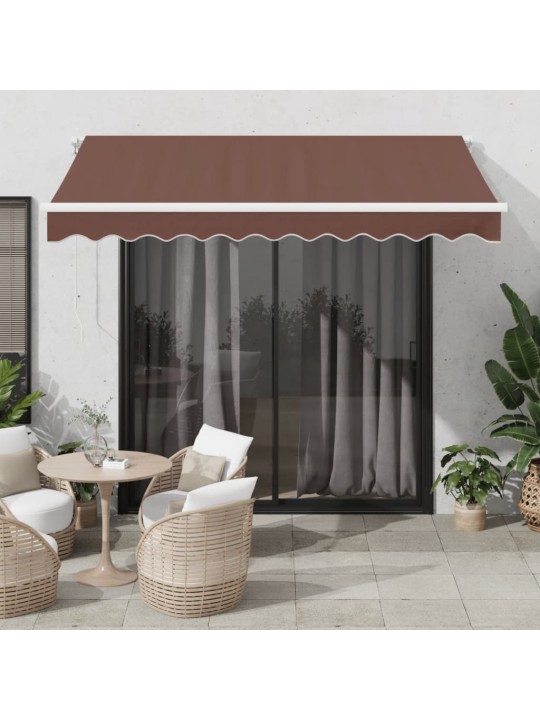 KÄSITSI SISSETÕMMATAV VARIKATUS LEDIGA, PRUUN, 300 X 250 CM