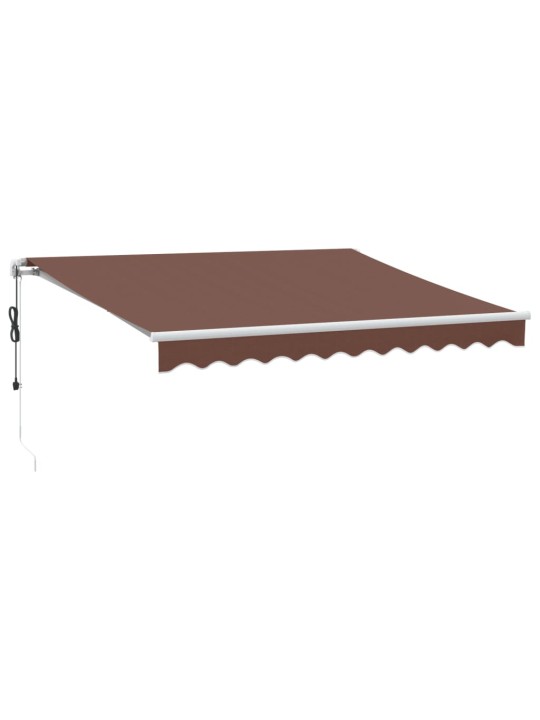 AUTOMAATSELT SISSETÕMMATAV VARIKATUS, PRUUN, 300 X 250 CM