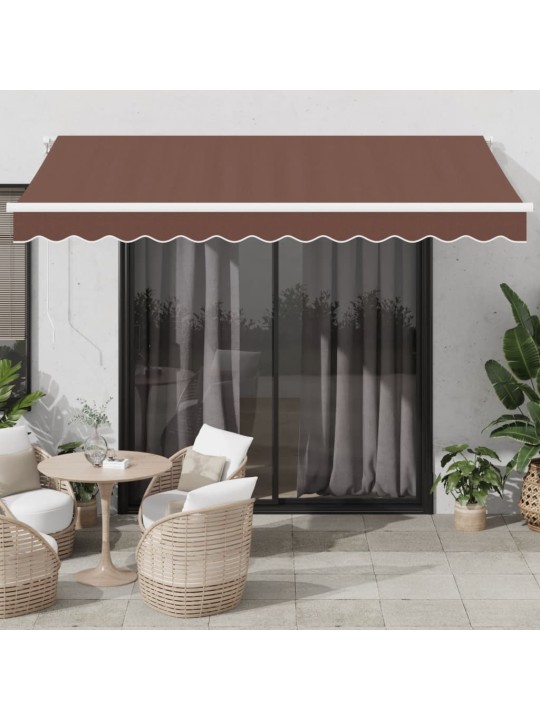 KÄSITSI SISSETÕMMATAV VARIKATUS LEDIGA, PRUUN, 350 X 250 CM