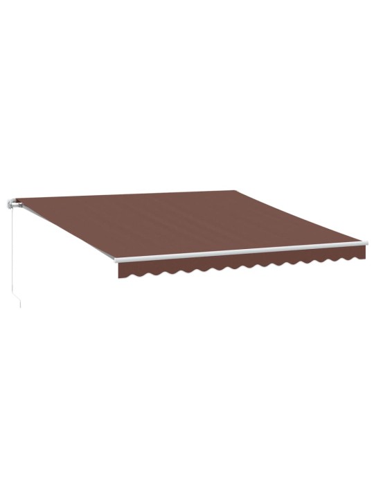 KÄSITSI SISSETÕMMATAV VARIKATUS LEDIGA, PRUUN, 400 X 350 CM
