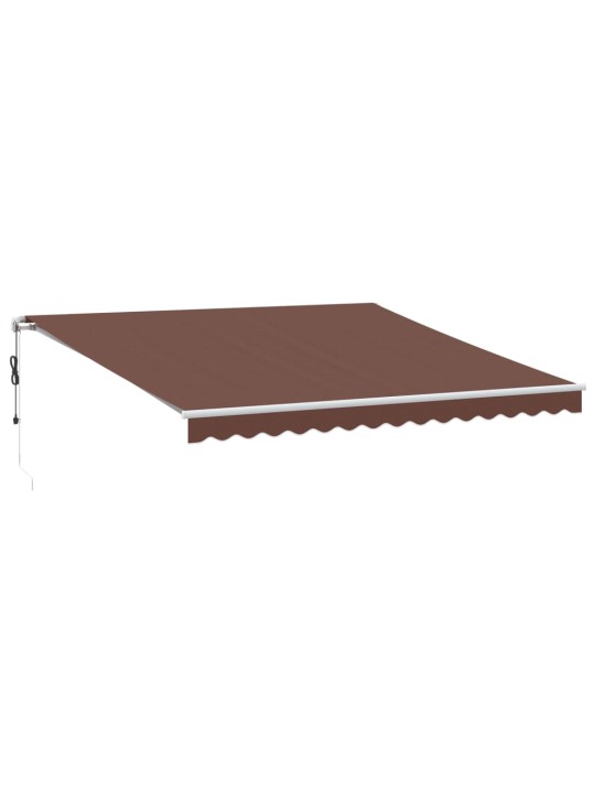 AUTOMAATSELT SISSETÕMMATAV VARIKATUS, PRUUN, 400 X 350 CM