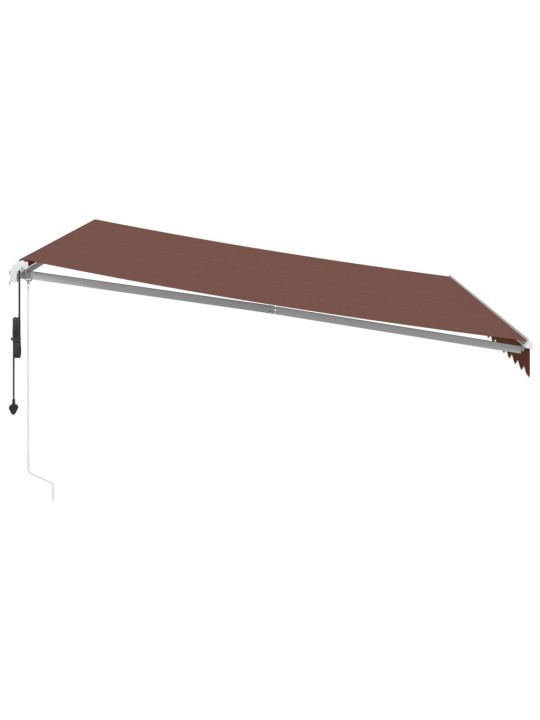 AUTOMAATSELT SISSETÕMMATAV VARIKATUS, PRUUN, 400 X 350 CM
