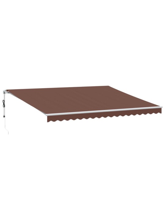 AUTOMAATSELT SISSETÕMMATAV VARIKATUS, PRUUN, 450 X 350 CM