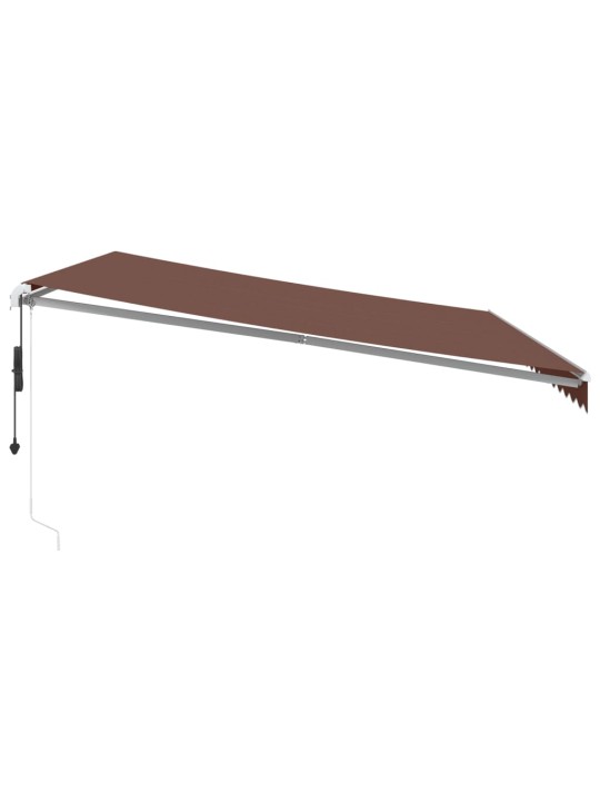 AUTOMAATSELT SISSETÕMMATAV VARIKATUS, PRUUN, 450 X 350 CM