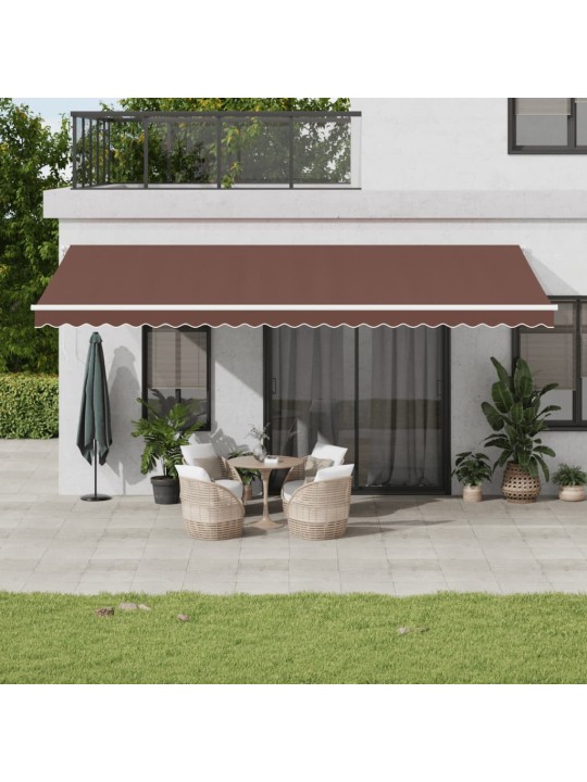 KÄSITSI SISSETÕMMATAV VARIKATUS, PRUUN, 600 X 350 CM