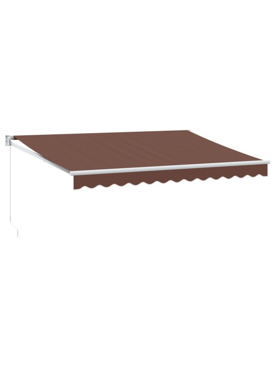 KÄSITSI SISSETÕMMATAV VARIKATUS, PRUUN, 350 X 250 CM