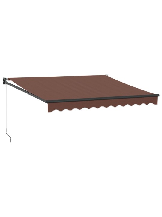 KÄSITSI SISSETÕMMATAV VARIKATUS, PRUUN, 300 X 250 CM